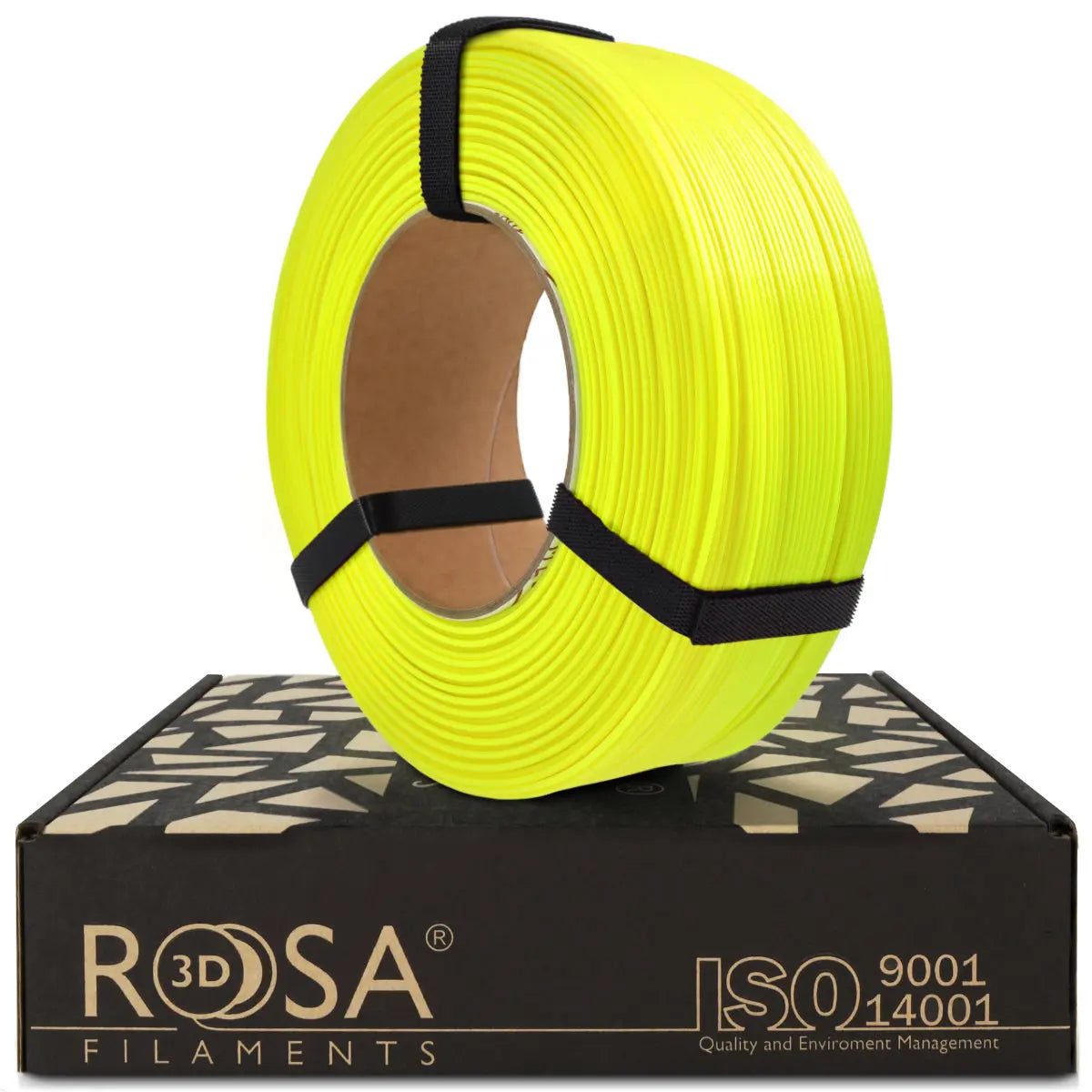 PET-G Standard HS Neon Yellow (neonas geltonas) 1,75 mm, 1 kg – Rosa 3D