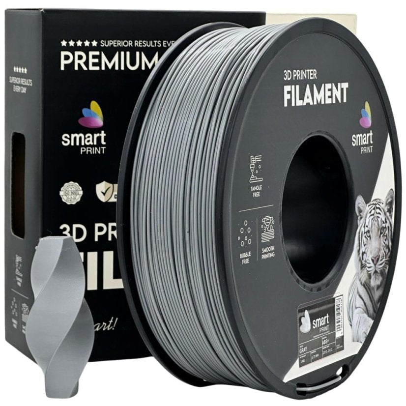 ABS+ Gray (pilkas) 1,75 mm, 1 kg – Smart Print