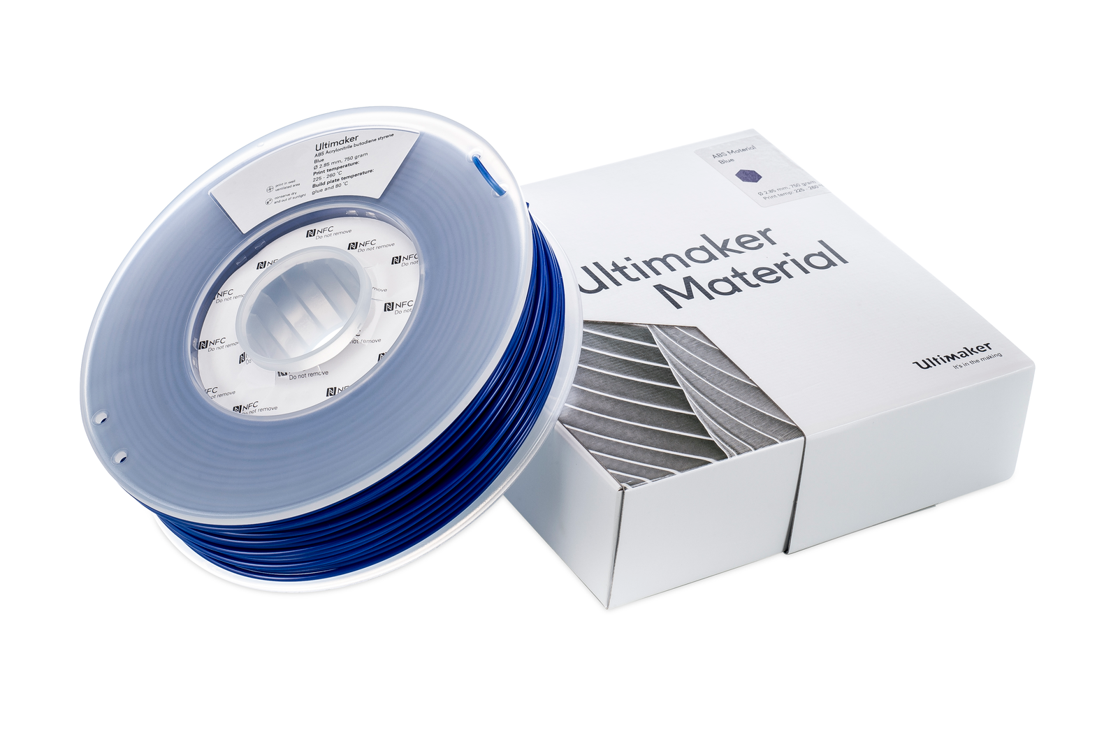 ABS blue (mėlynas) 2.85 mm, 0.750 g – UltiMaker