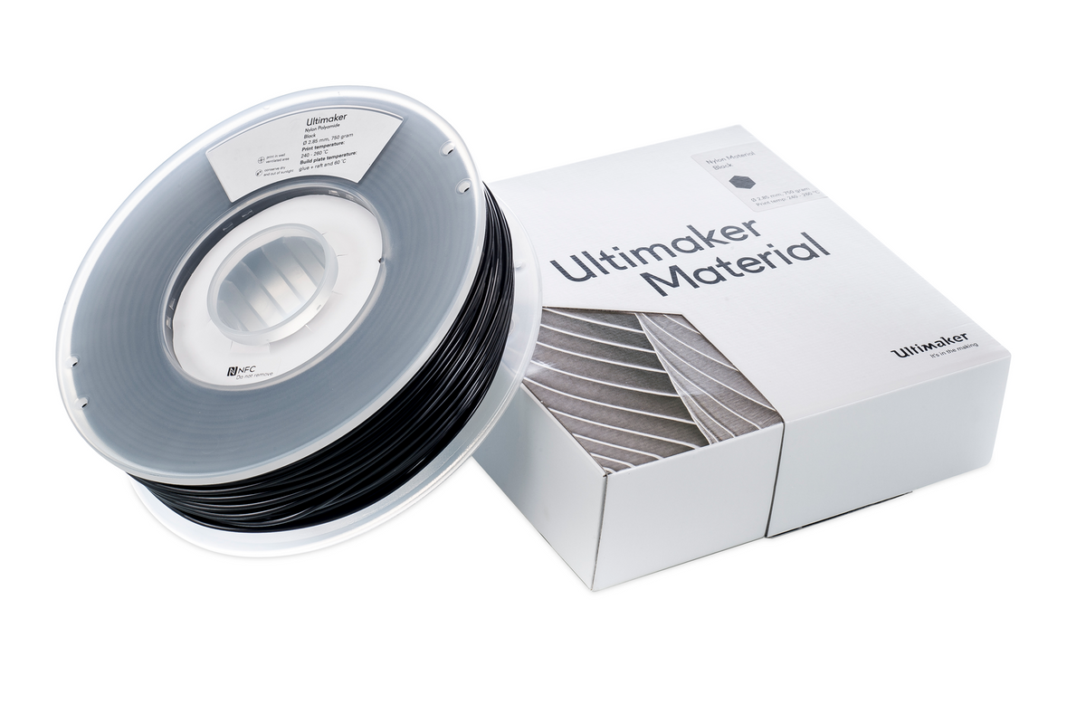 Nylon black (juodas) 2,85 mm, 0,75 kg – UltiMaker