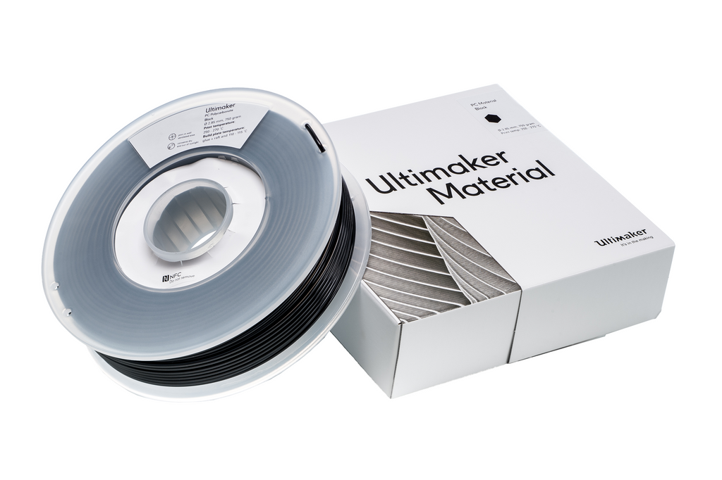 PC black (juodas) 2,85 mm, 0,75 kg – UltiMaker