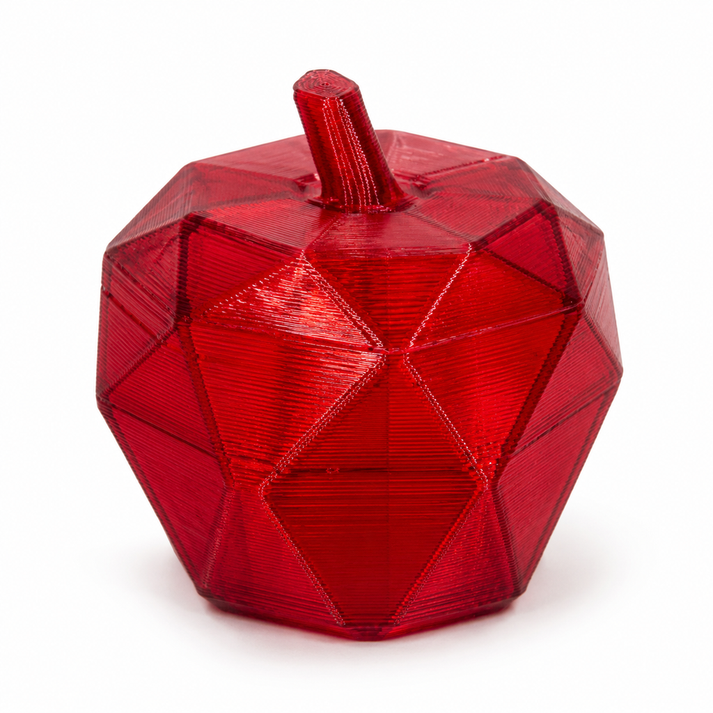 PETG Transparent Red (skaidri raudona) 1,75 mm, 1 kg – Prof. Lab