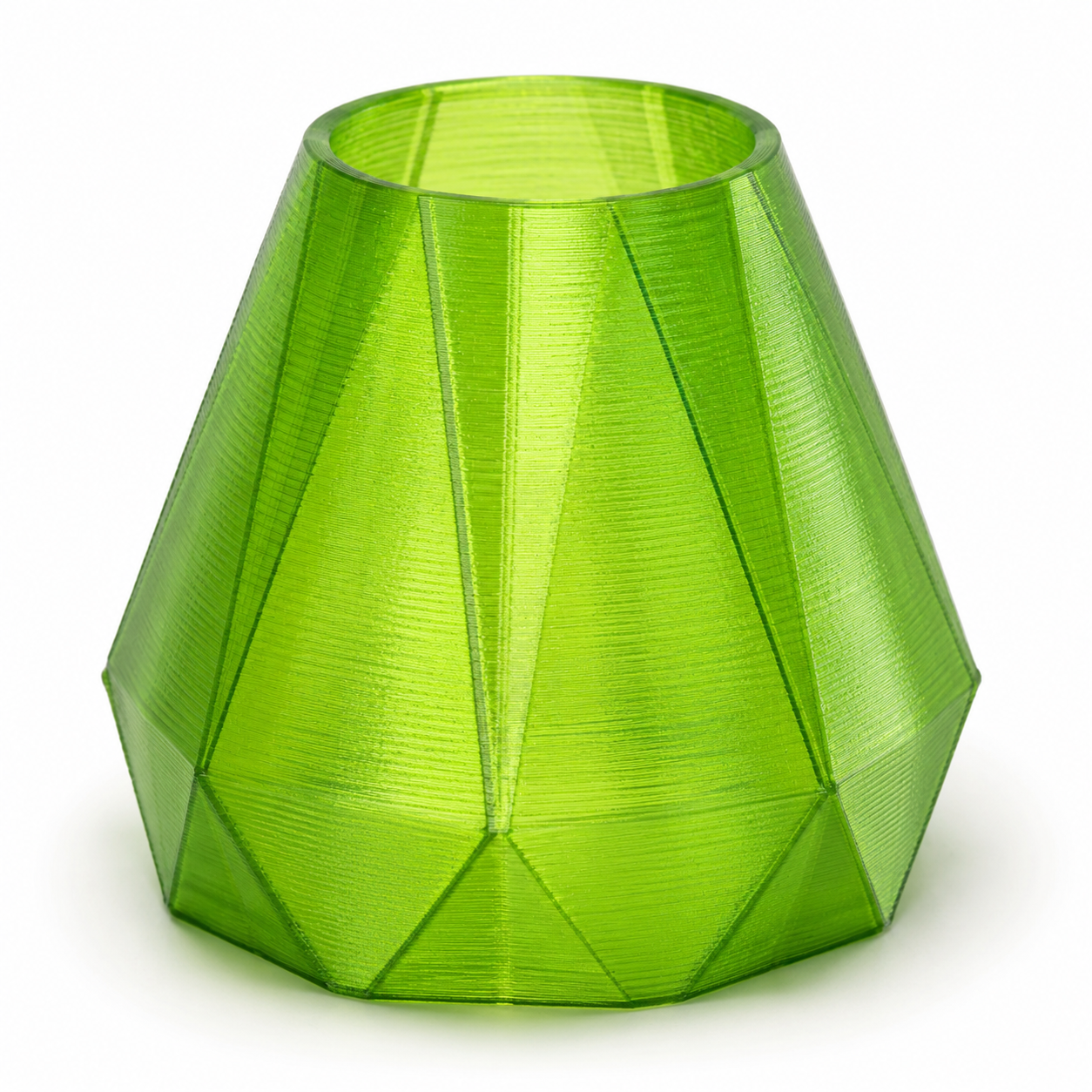 PETG Transparent Green (skaidri žalia) 1,75 mm, 1 kg – Prof. Lab