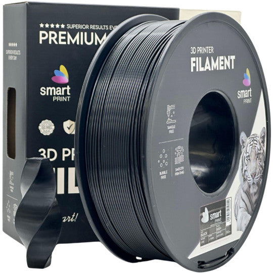 ABS+ Black 1,75 mm, 1 kg – Smart Print