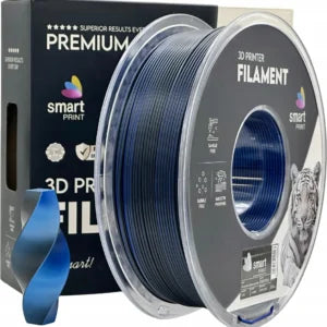 Silk PLA Tri Color Storms Whisper (Grey, Blue, White) 1.75mm, 1kg – Smart Print