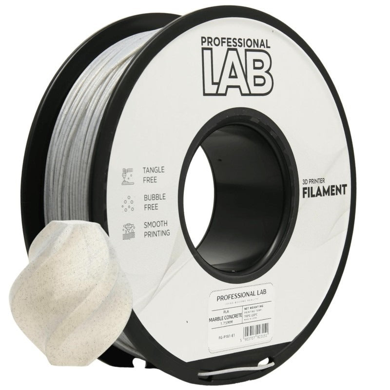 PLA Filament Marble Concrete 1,75 mm, 1 kg – Prof. Lab