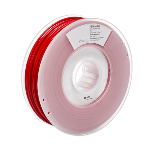 TPU 95A red (raudonas) 2,85 mm, 0,75 kg – UltiMaker