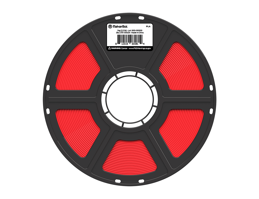 Sketch PLA Red (raudona) 1,75 mm, 1 kg – MakerBot