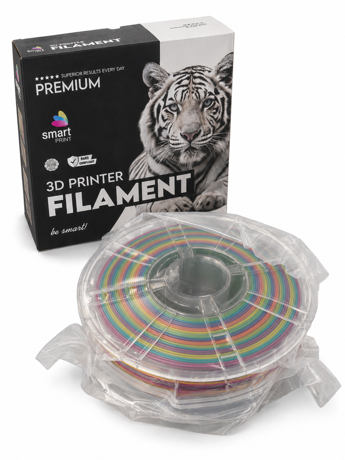 Silk PLA Rainbow Color 1,75 mm, 1 kg – Smart Print
