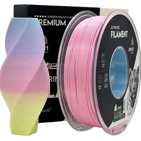 PLA Silk Rainbow Light Color 1.75mm, 1kg – Smart Print