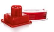PETG Red Translucent (permatoma raudona) 2,85 mm, 0,75 kg – UltiMaker