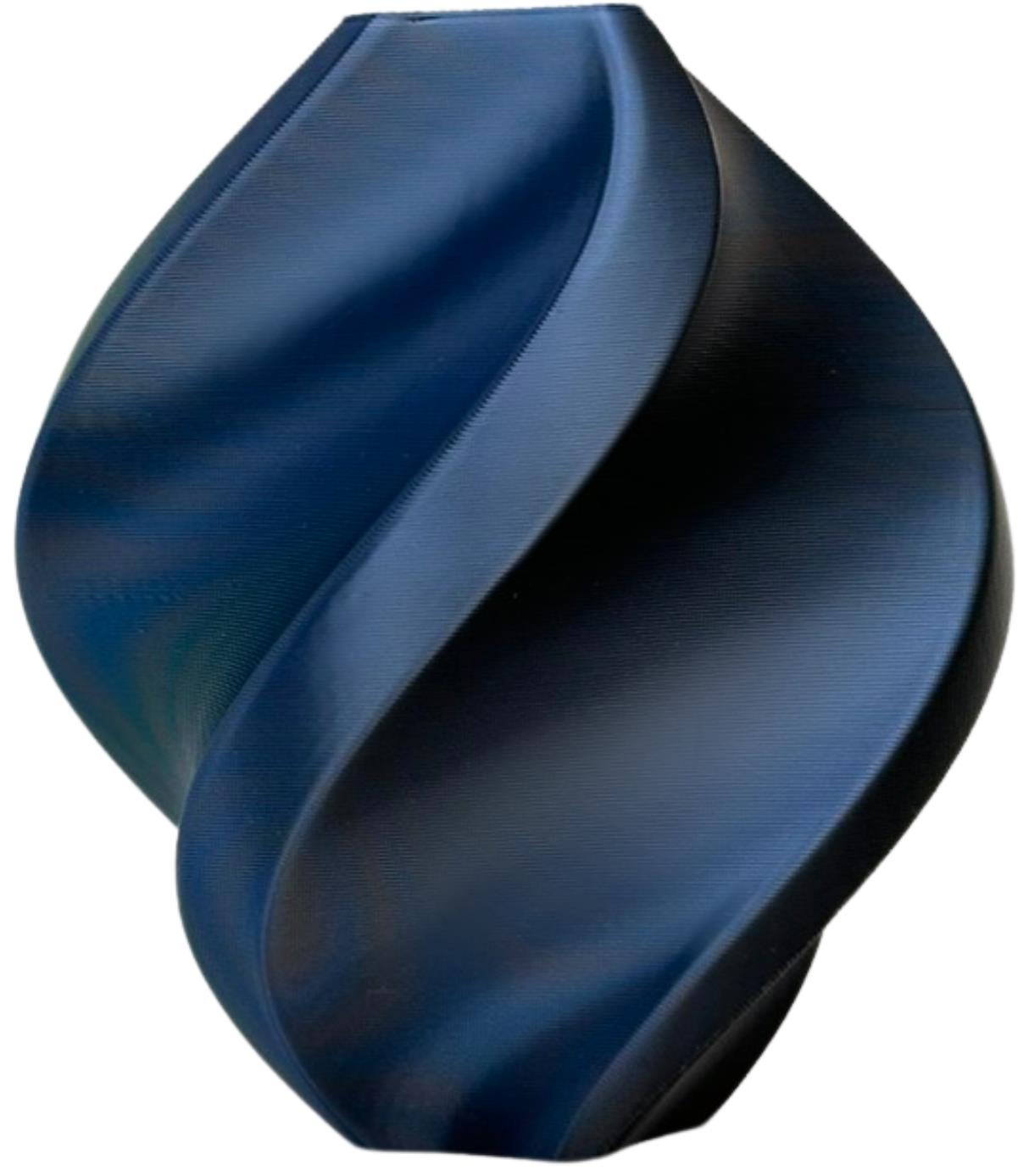 PLA silk dual color black blue (juoda,mėlyna) 1,75 mm, 1 kg – Smart Print