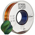 PLA silk tri color orange blue green (orange, blue, green) 1.75 mm, 1 kg – Prof. Lab