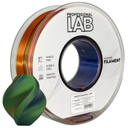PLA silk tri color orange blue green (orange, blue, green) 1.75 mm, 1 kg – Prof. Lab