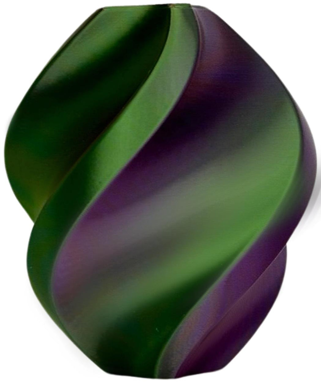 PLA silk tri color „Royal Blossom“ (tamsi rožinė, mėlyna, žalia) 1,75 mm, 1 kg – Smart Print