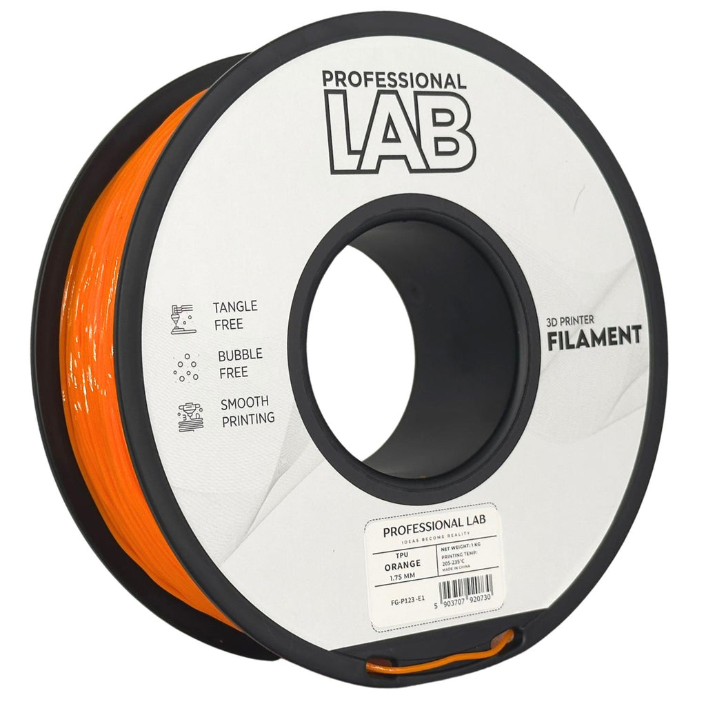 TPU Orange (oranžinis) 1,75 mm, 1 kg – Prof. Lab