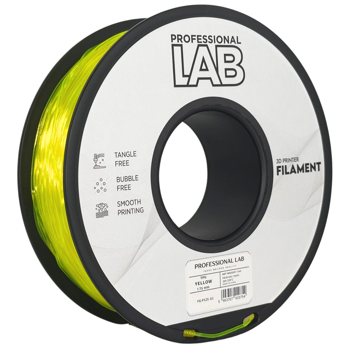 TPU Yellow 1.75 mm, 1 kg – Prof. Lab