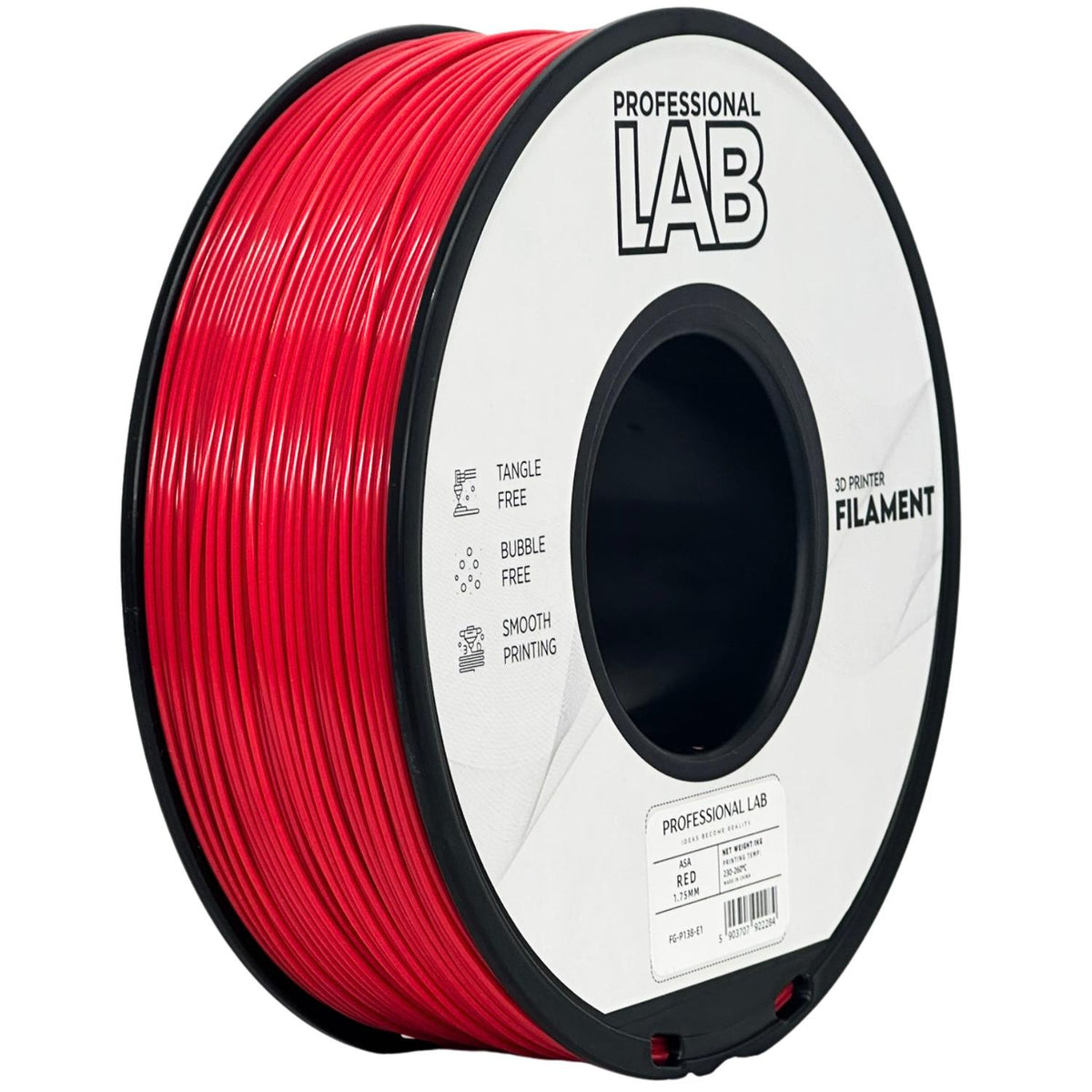 ASA Red (raudonas) 1,75 mm, 1 kg – Prof. Lab