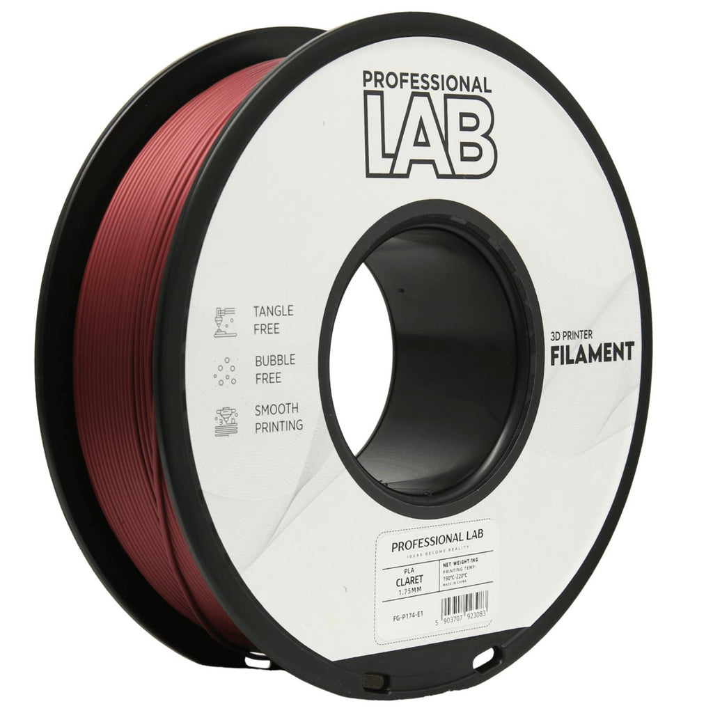 PLA Claret (bordo raudona) 1,75 mm, 1 kg – Prof. Lab