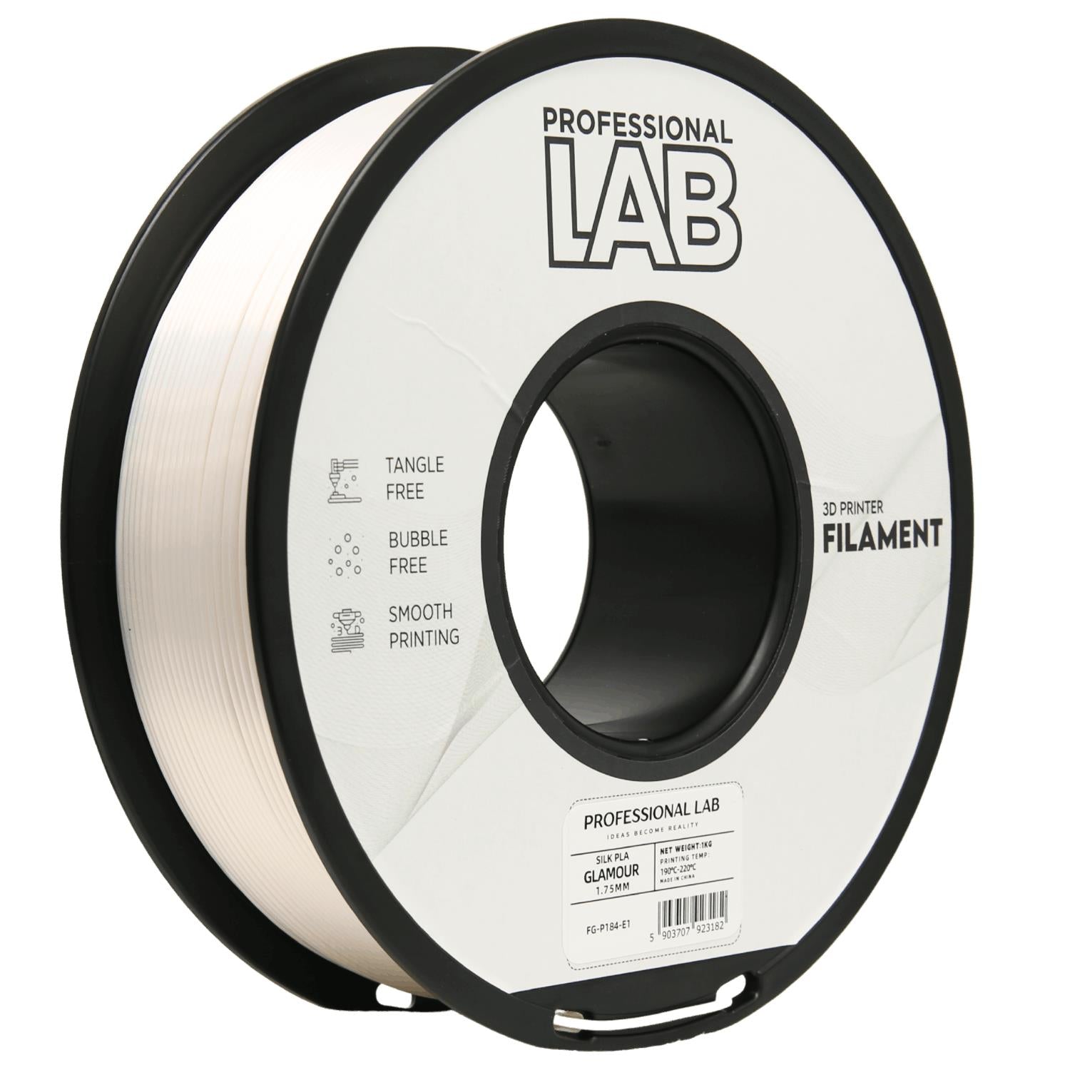 Silk PLA Glamour (glamūrinė / metalizuota) 1,75 mm, 1 kg – Prof. Lab