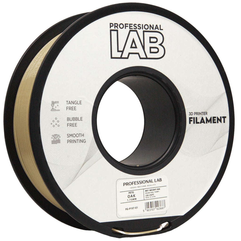 PETG Oak (ąžuolas) 1,75 mm, 1 kg – Prof. Lab
