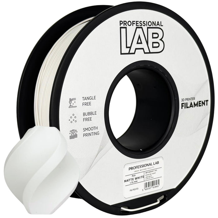 PLA Matte White 1.75 mm, 1 kg – Prof. Lab