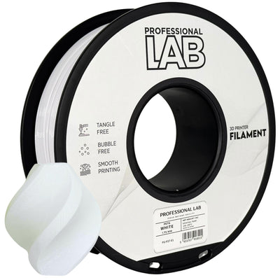 PETG White (baltas) 1,75 mm, 1 kg – Prof. Lab