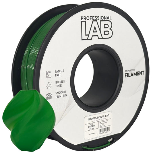 PETG green (žalias) 1,75 mm, 1 kg – Prof. Lab