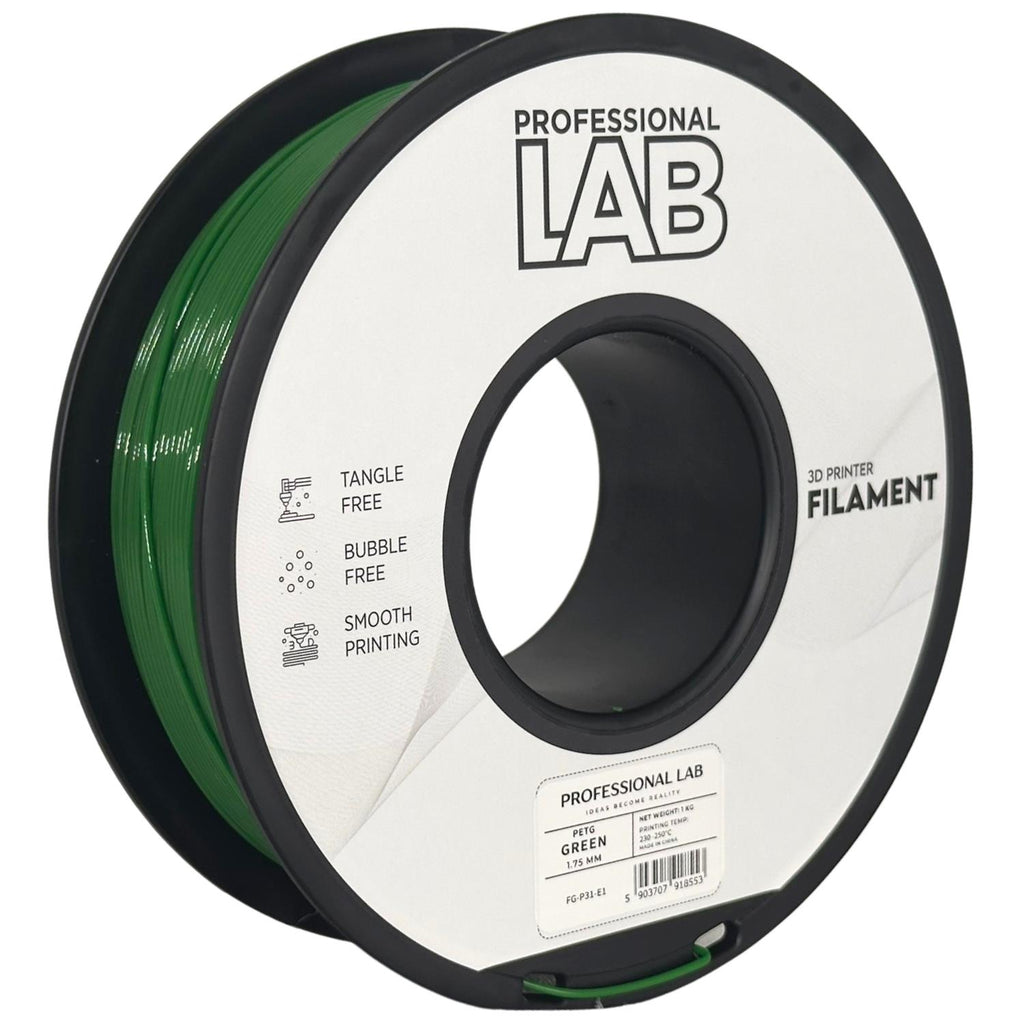 PETG green (žalias) 1,75 mm, 1 kg – Prof. Lab