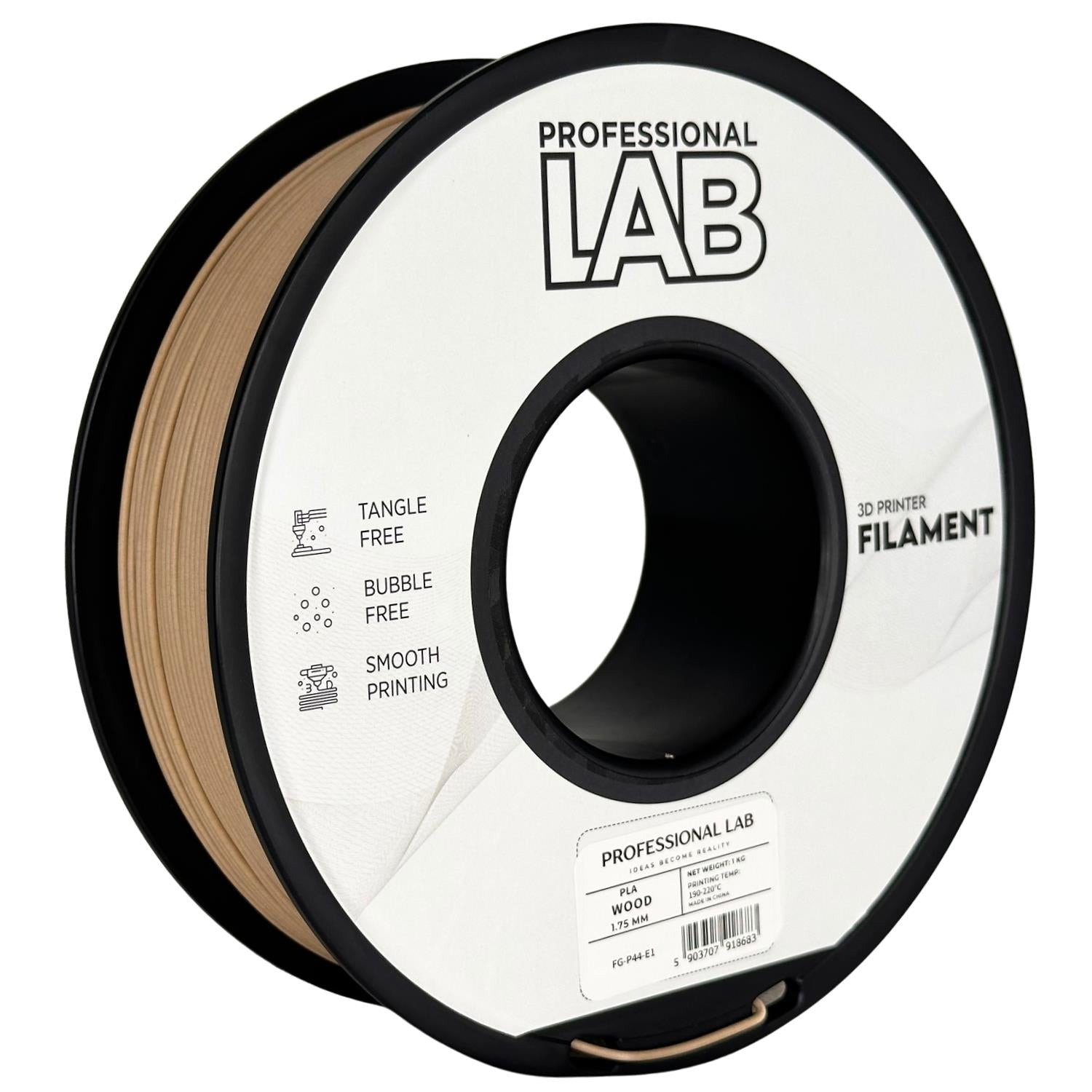 PLA Wood (medžio efektas) 2,85 mm, 1 kg – Prof. Lab