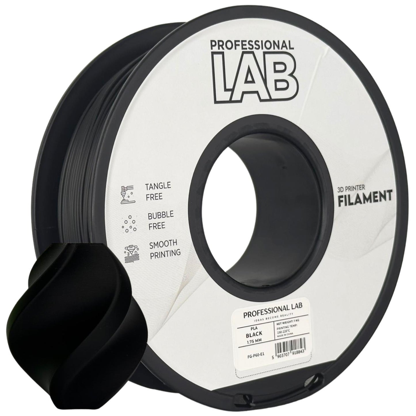 PLA juodas | Prof. Lab