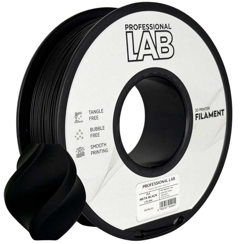 PLA Meta Black 1,75 mm, 1 kg – Prof. Lab