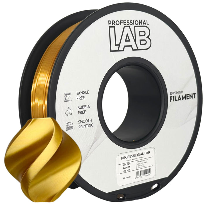 Silk PLA Gold 1.75mm, 1kg - Prof. Lab