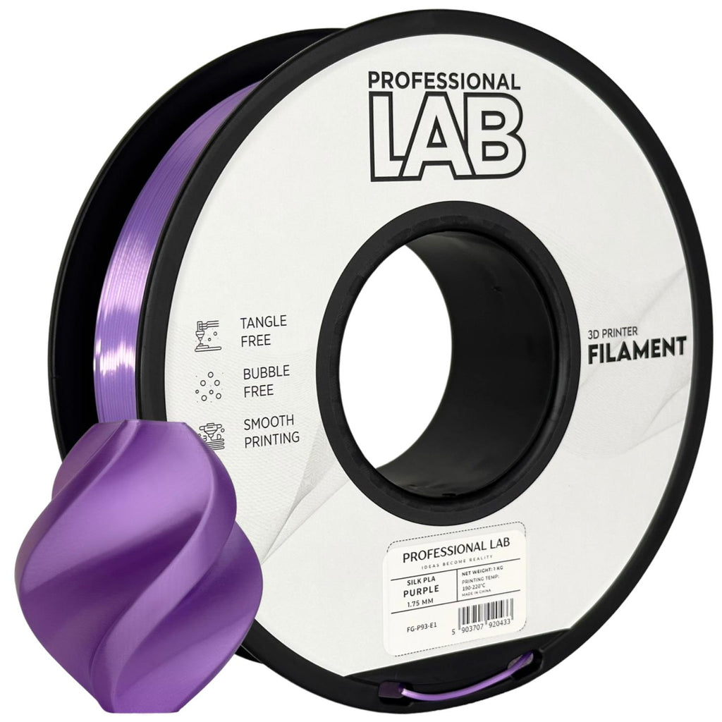 Silk PLA Purple (šilkinė violetinė) 1,75 mm, 1 kg – Prof. Lab