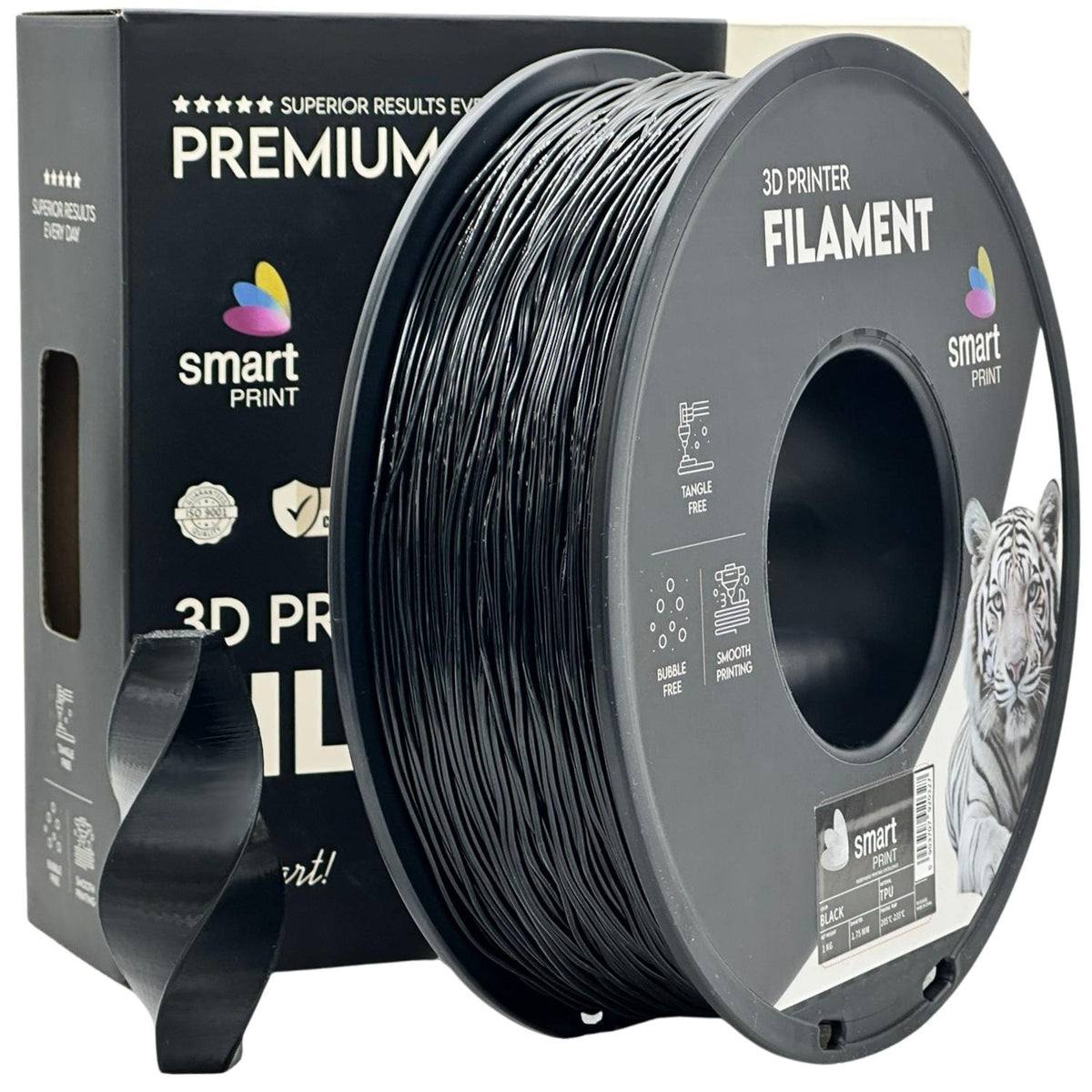 TPU Black 1.75 mm, 1 kg – Smart Print