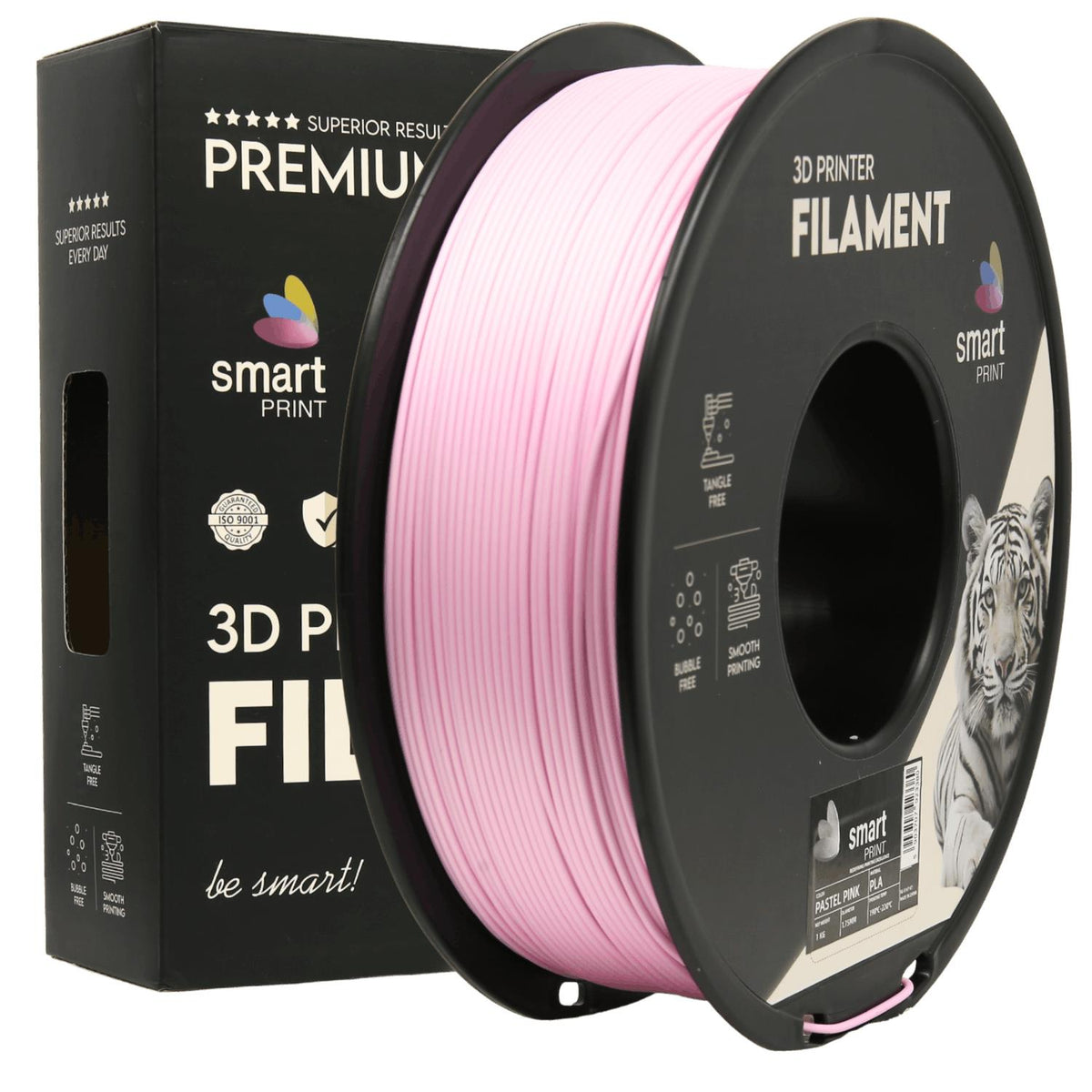 PLA Pastel Pink (pastelinė rožinė) 1,75 mm, 1 kg – Smart Print