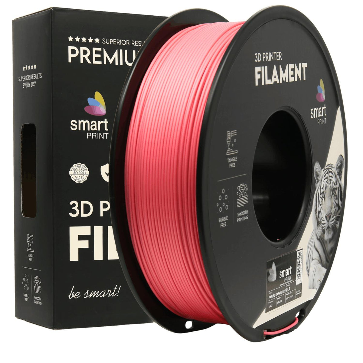 PLA Pastel Raspberry (pastelinė avietinė) 1,75 mm, 1 kg – Smart Print