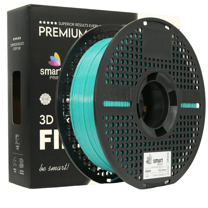 PLA Galaxy Green (galaktikos žalia) 1,75 mm, 1 kg – Smart Print