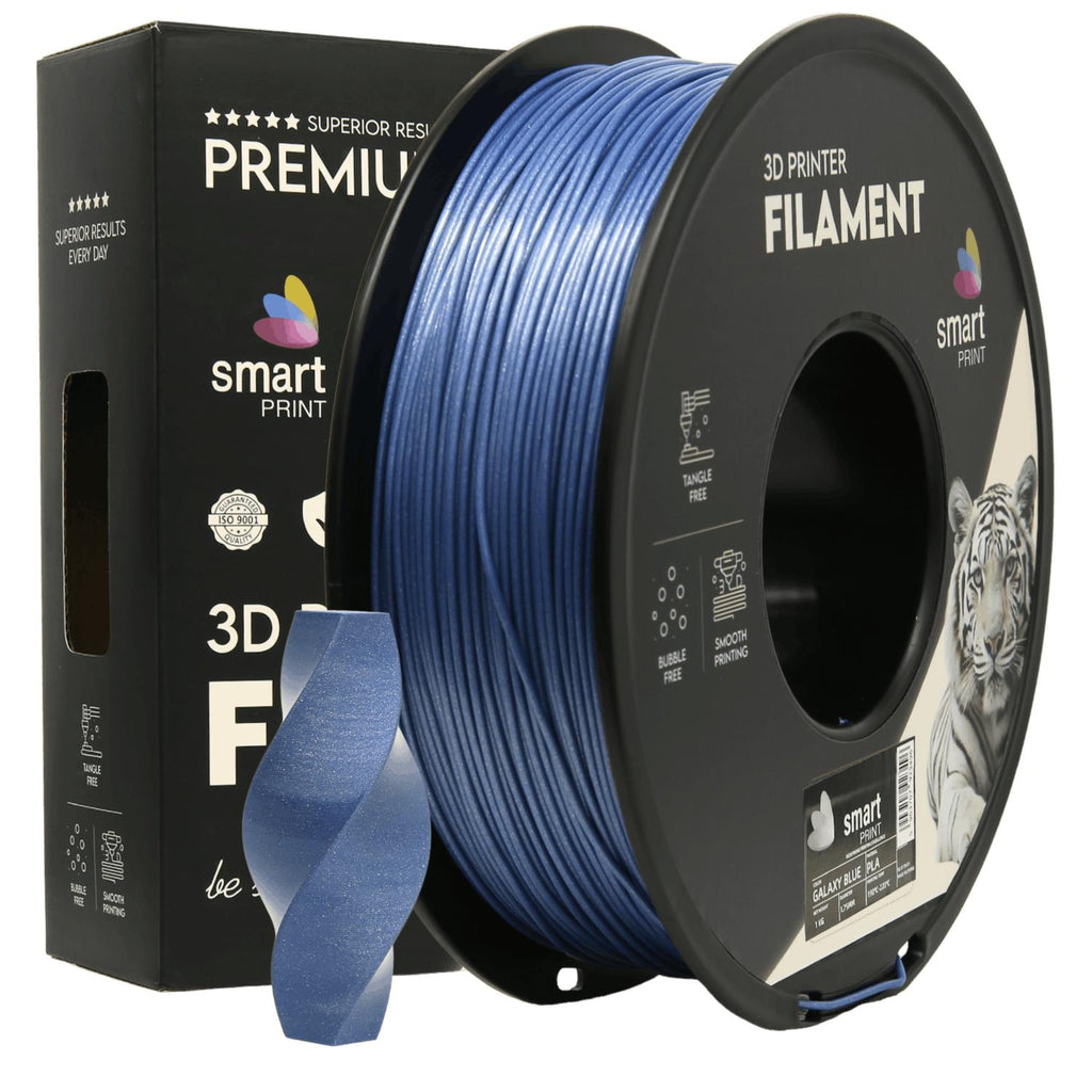 PLA Galaxy Blue (galaktikos mėlyna) 1,75 mm, 1 kg – Smart Print