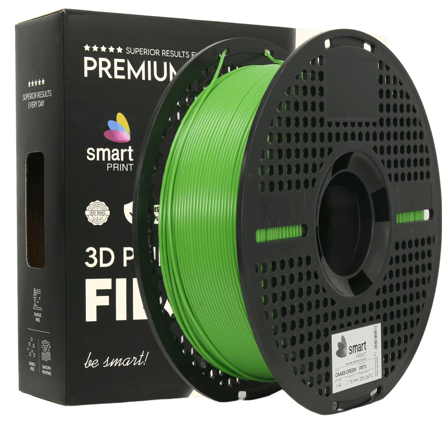 PETG Grass green (žalia) 2,85 mm, 1 kg – Smart Print