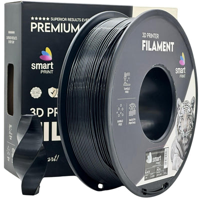 PETG black (juodas) 1.75 mm, 1 kg – Smart Print