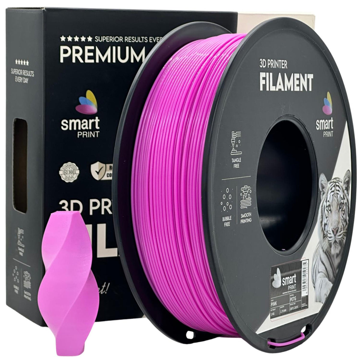 PETG pink 1.75 mm, 1 kg - Smart Print
