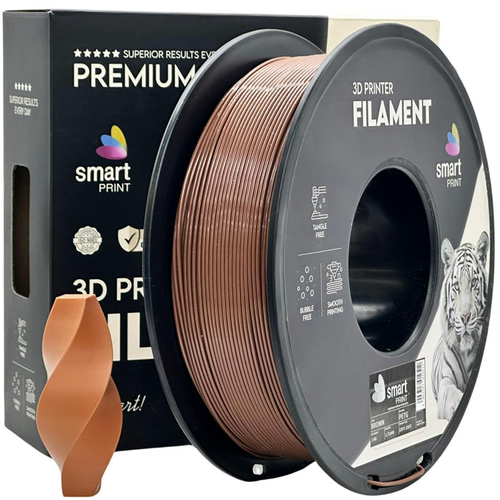PETG brown (rudas) 1,75 mm, 1 kg – Smart Print