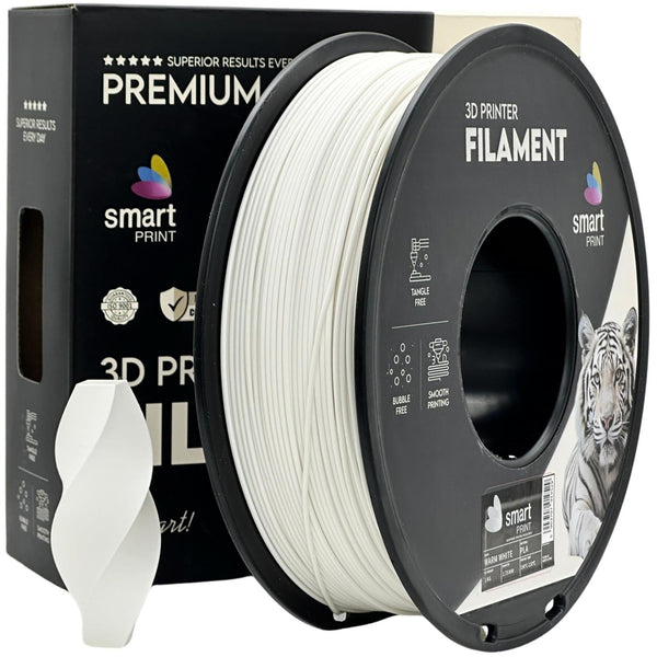 PLA warm white (balta) 1,75 mm, 1 kg – Smart Print