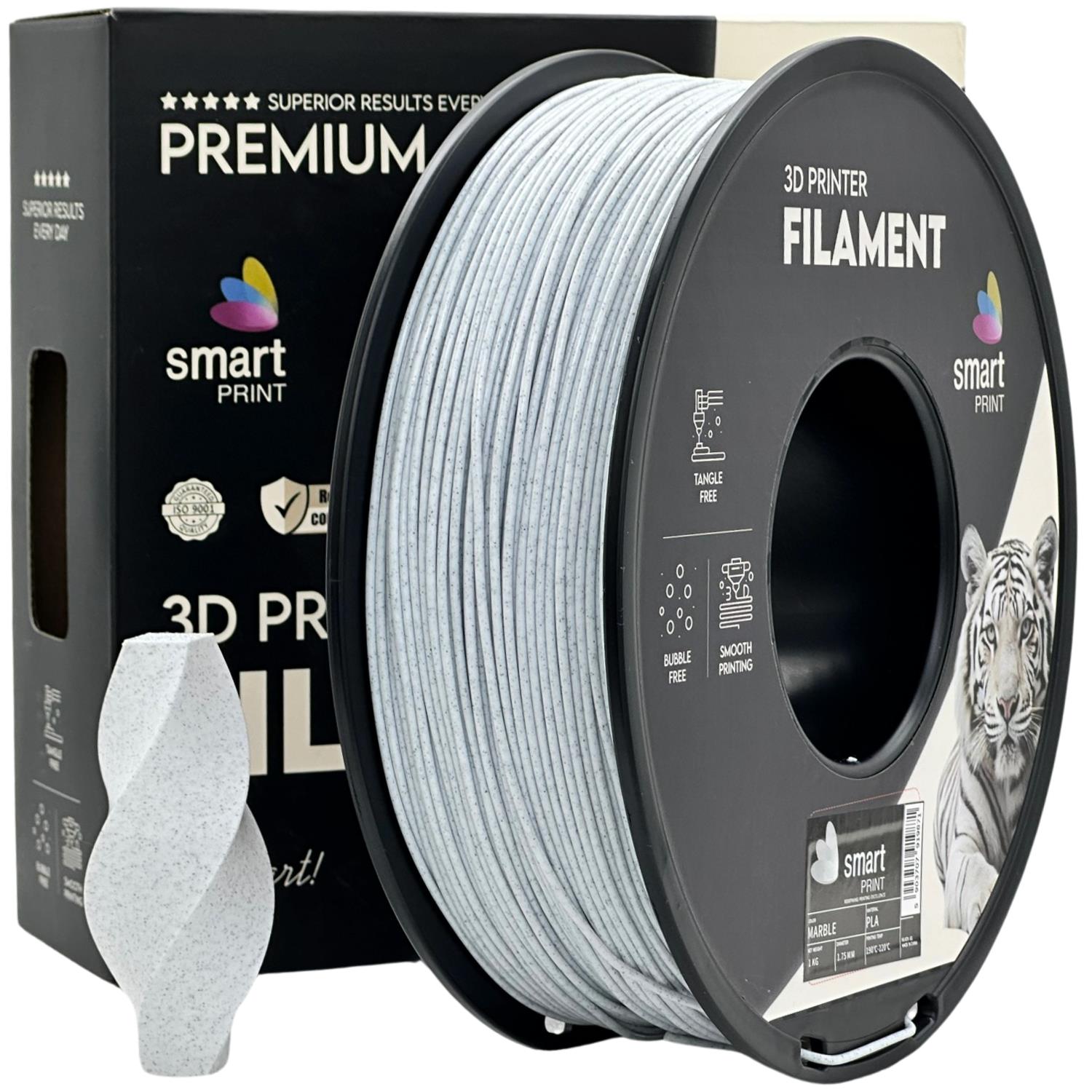 PLA Marble (marmuro efektas) 1,75 mm, 1 kg – Smart Print