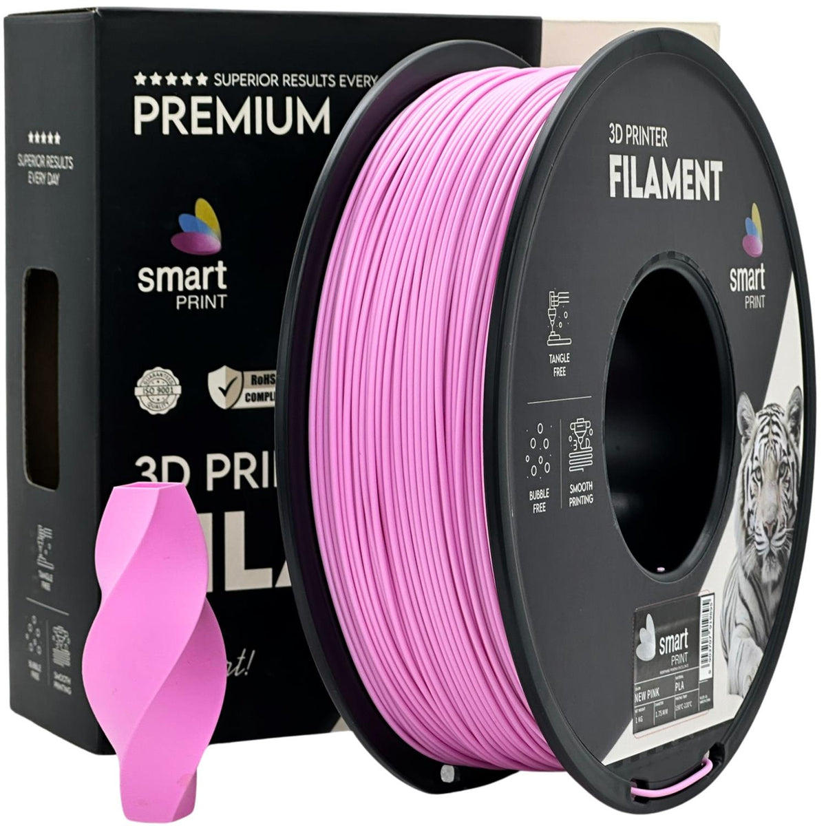 PLA New Pink (nauja rožinė) 1,75 mm, 1 kg – Smart Print