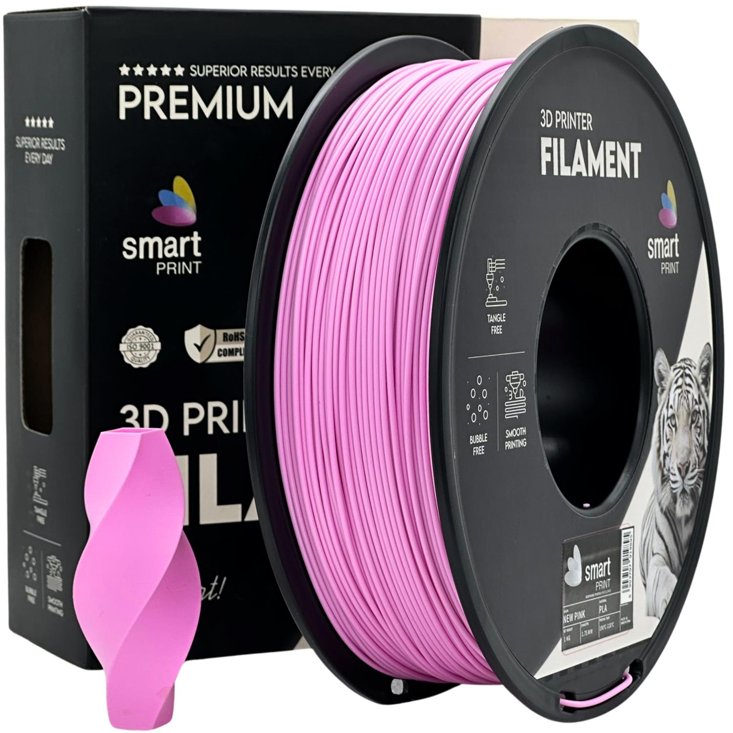 PLA New Pink (nauja rožinė) 1,75 mm, 1 kg – Smart Print