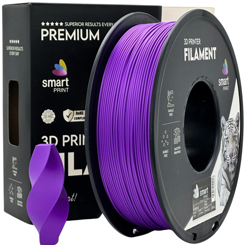 PLA purple (violetinė) 1,75 mm, 1 kg – Smart Print