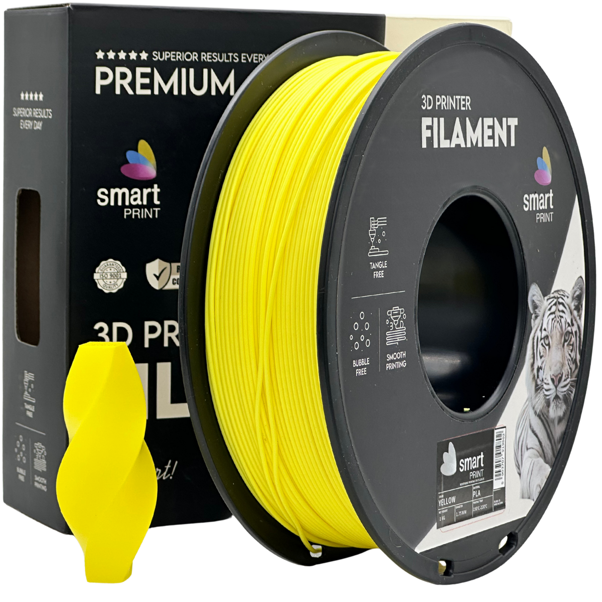 PLA yellow 1.75 mm, 1 kg - Smart Print