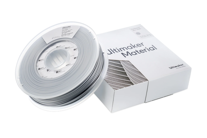 PLA Silver Metallic (metalinė sidabrinė) 2,85 mm, 0,75 kg – UltiMaker